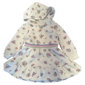 Janie and Jack floral sweatshirt dress in a size 12 to 18 month size.